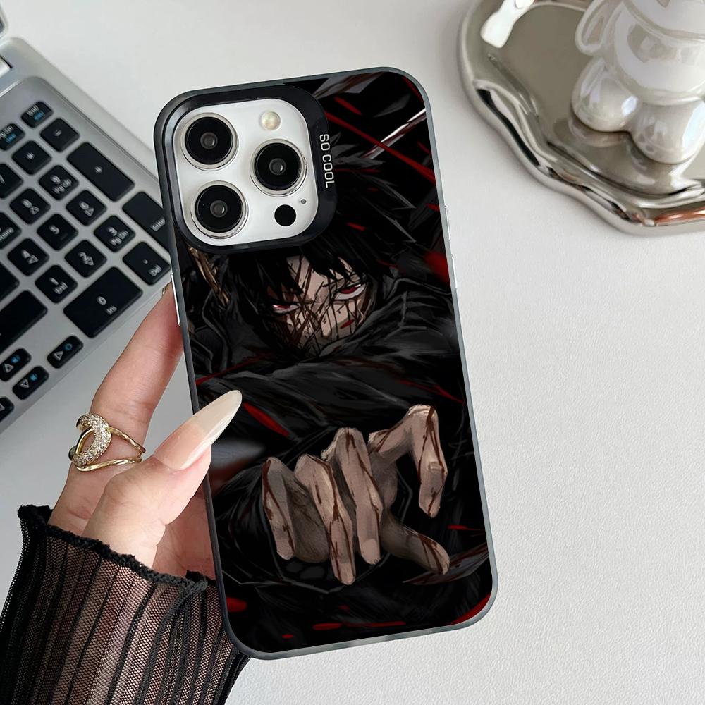 Anime K-Kagurabachi Phone Case Matte Colored Silver For Iphone 16 15 14 Pro 13 12 Plus 11 7 8 Max Luxury Cover