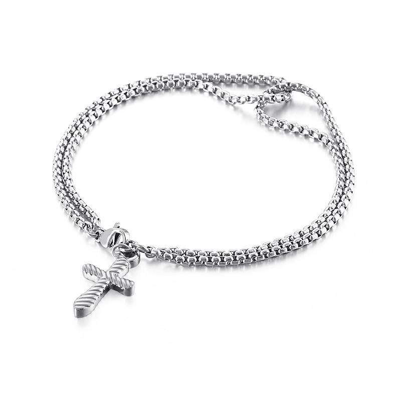 Karun Stainless Steel Bracelet - Japanese & Korean Style, Unisex Fashion Titanium Steel Accessory