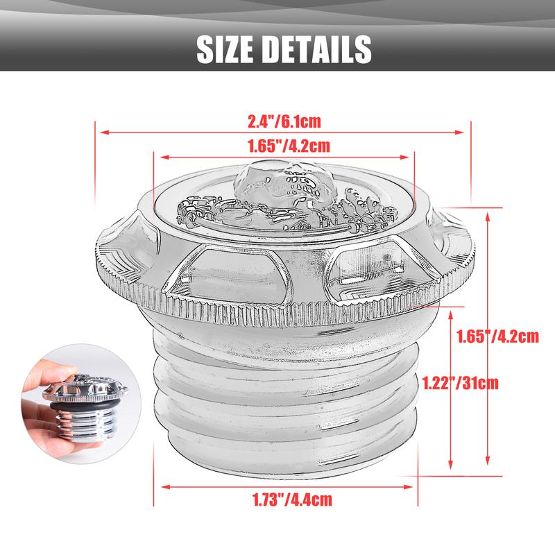 Motorcycle Skull Fuel Gas Tank Cover Decorative Oil Cap for Harley Sportster XL 1200 883 Dyna Softail Touring FLHR Accessories