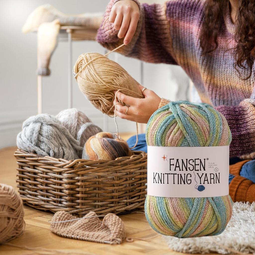 Acrylic Yarn Hand Knitting Comfortable Crochet for DIY Sweater Crafting