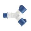 A95I-IP44 Waterproof Multi-Function 3Pin 16A Y-Type Industrial Plug Two-Way Connector Branch Socket Three-Phase Power 1-2