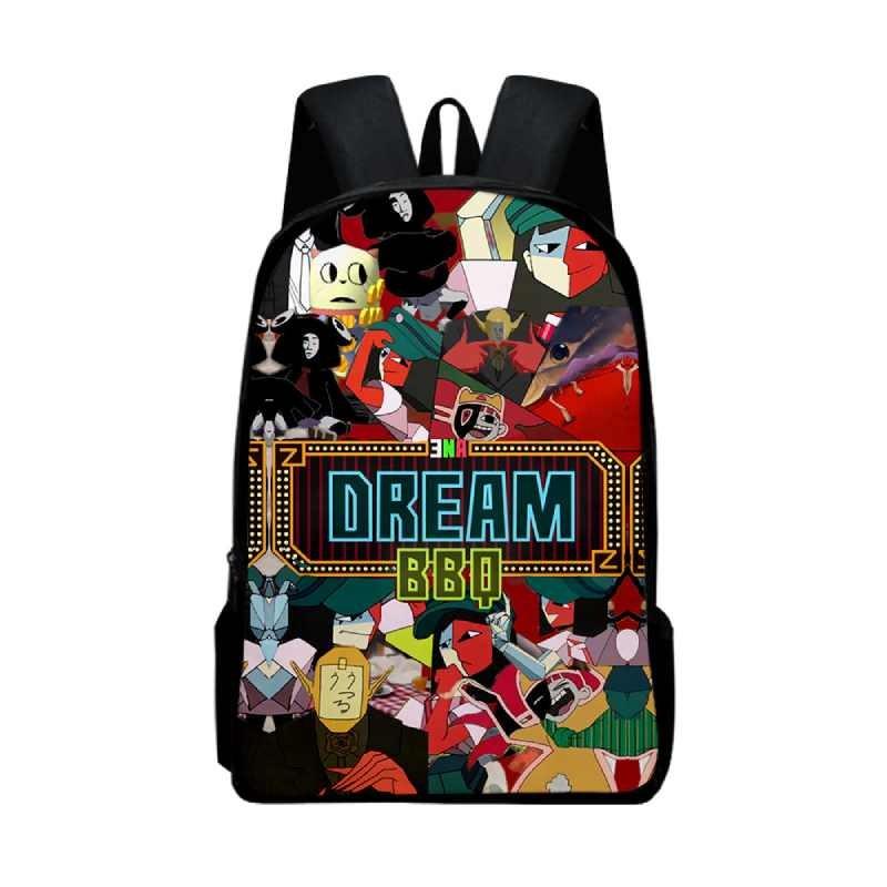 Ena Dream Bbq Student Book Backpack Fashionable Prints Schoolbag Gifts Kids