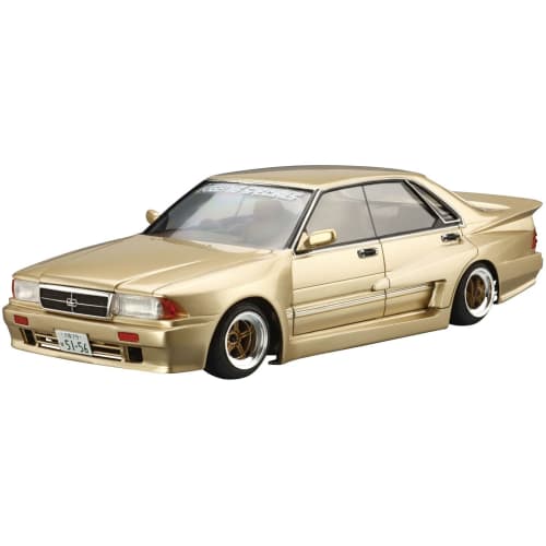 Aoshima Bunka Kyozai 1/24 The High-Class Car Series No. 2 Nissan Y31 Sedoguro Plastic Model Kit, Molded in Color