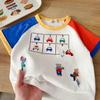 Boys' Patchwork Short-Sleeve T-Shirt - 2026 Summer Style, Round Neck, In Stock