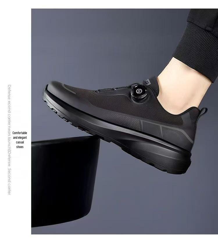 Men's Rotating Buckle Low-Top Casual Shoes - Spring/Autumn Collection