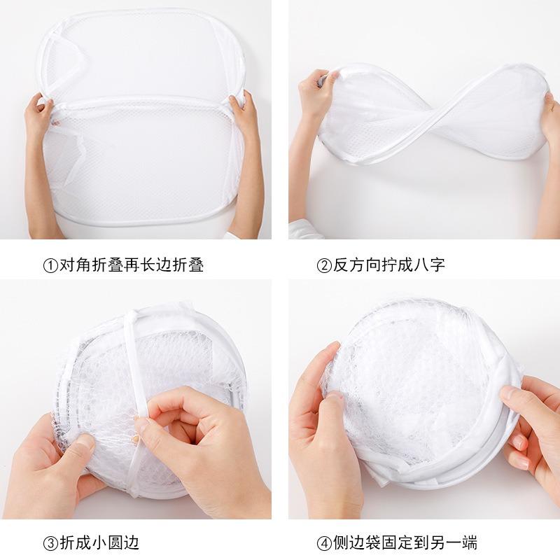 Hot Mesh Dirty Clothes Basket Skeleton Ventilated Foldable Easy Storage Portable Large Capacity Clothes Laundry Basket LIJIAO