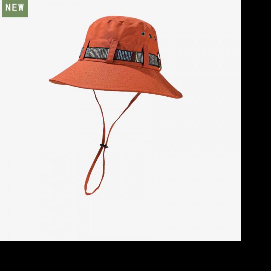 

Unisex Women s Bucket Hat Summer Outdoor Sunshade with Color Ribbon Fishing And Mountaineering Hiking Sun Hat for Men And Women 55-60cm оранжевый