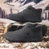Nowe wysokie zimowe buty bawełniane męskie buty śniegowe pikowane i pogrubione buty trekkingowe męskie buty ciepłe, mrozoodporne, antypoślizgowe i wodoodporne