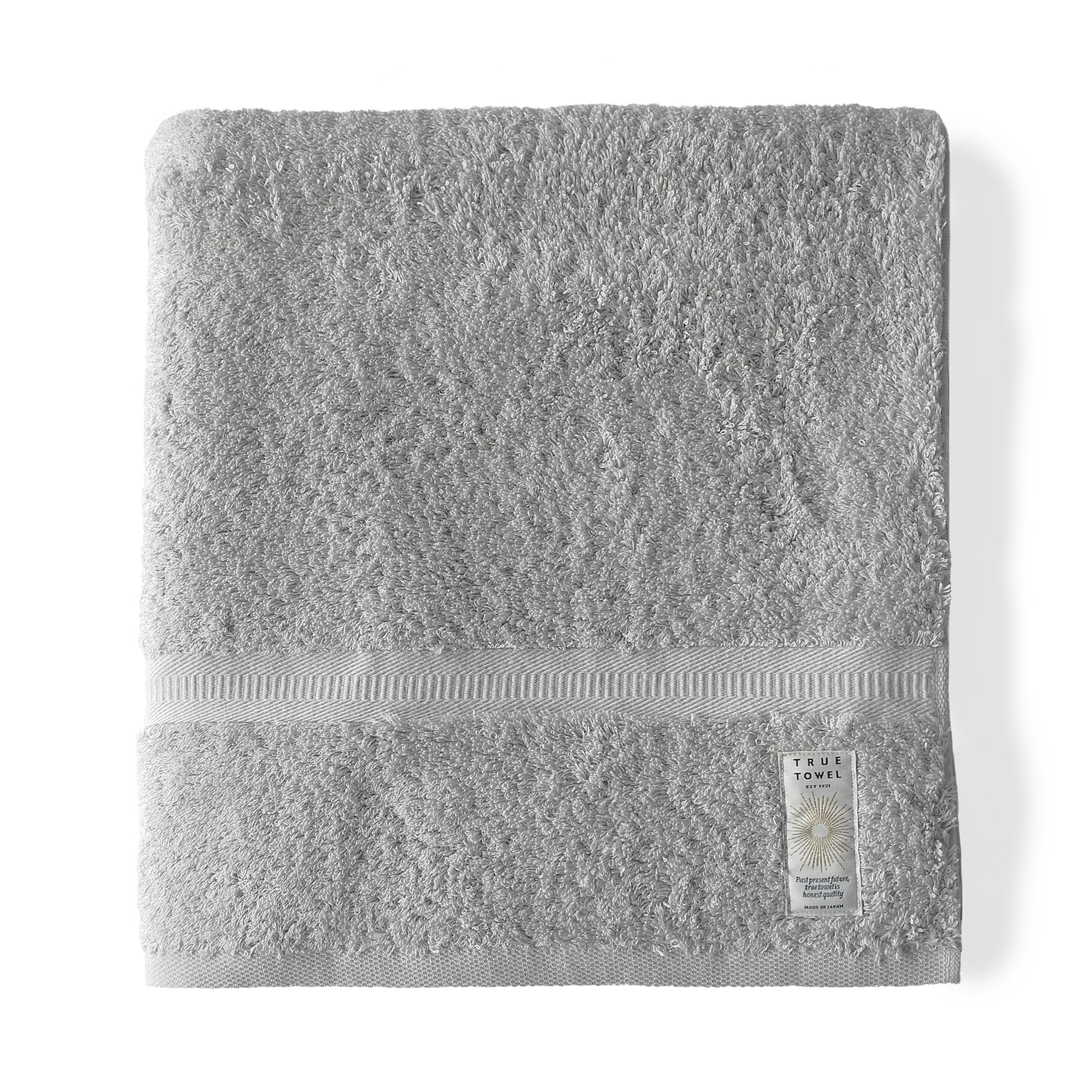 

TRUE TOWEL classic HOTEL Grand Bath Towel, Luxury Imabari Towel (Gray)