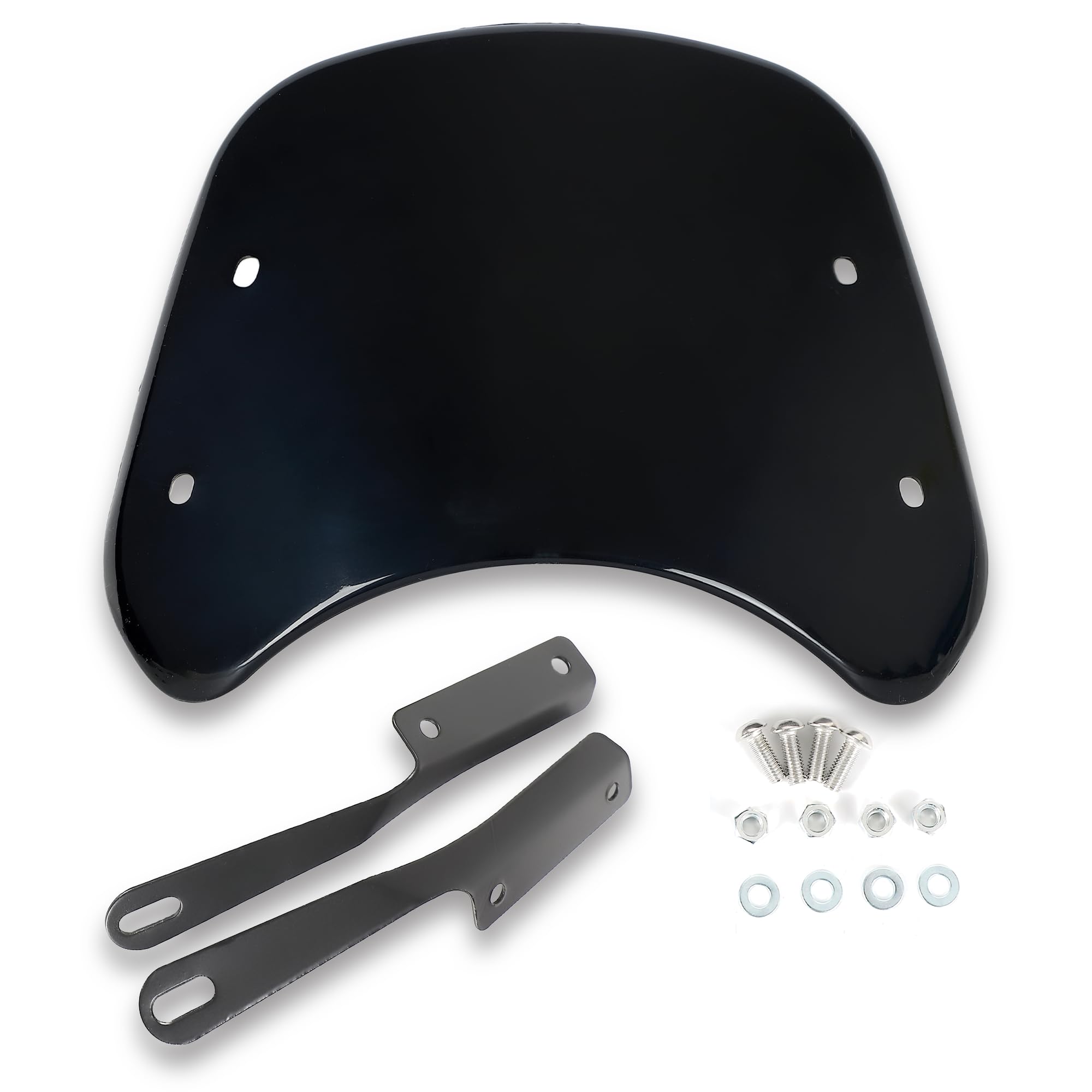 

лифактлаб. Мотоциклетный экран, Ветровое стекло, Универсальный, Включает крепеж, Легкий обтекатель, Приборная панель, Козырек (черный) чёрный