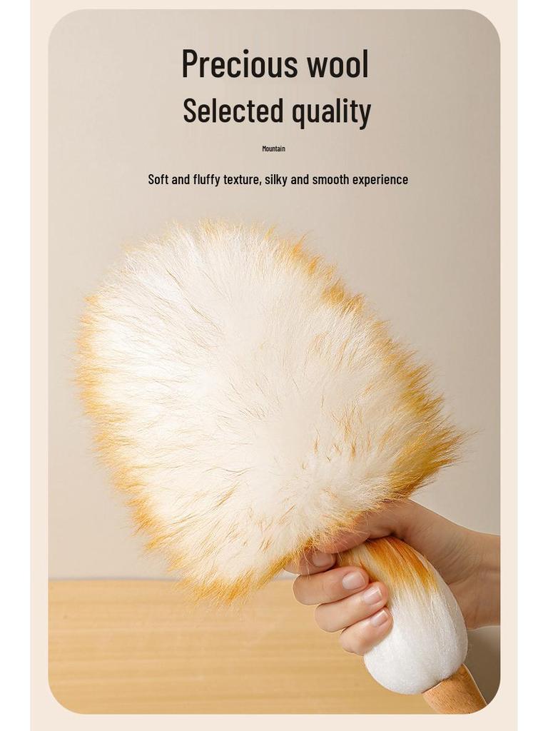 Retractable Chicken Feather and Wool Duster for Household and Car Cleaning