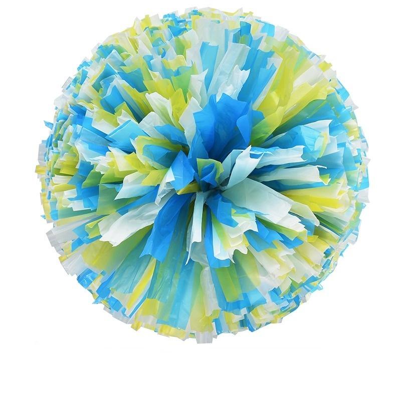 Bunte Cheerleading-Pom-Poms für Mädchen und Kinder, Finger-Cheerball, Schwarz und Blau, Gold, Silber, Rot, Grün, Tanz-Cheerleading-Zubehör