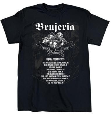 Hot! Brujeria Band Music Tour T Shirt S-5XL Heavy Cotton Black For Fans BT469 Unisex T-Shirt