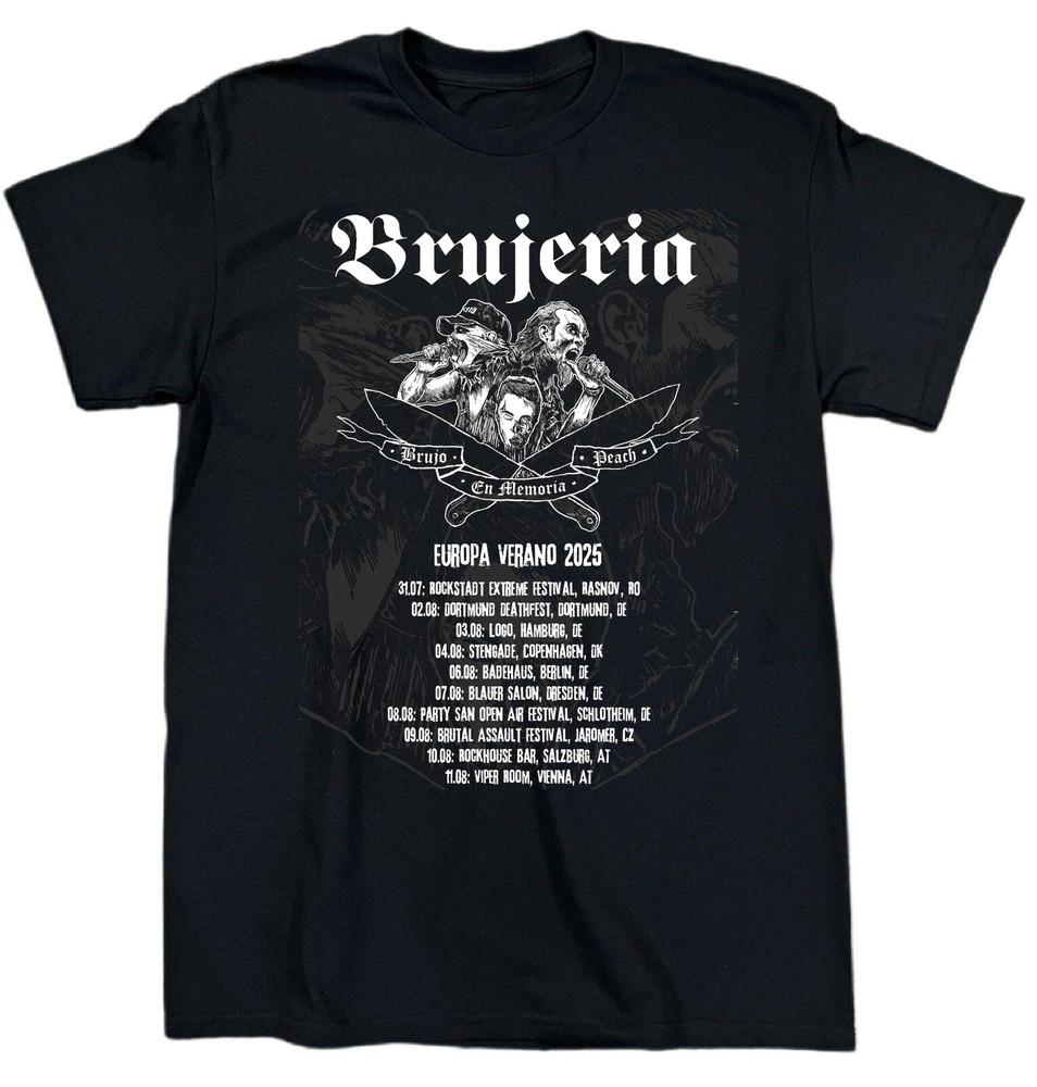 Hot! Brujeria Band Music Tour T Shirt S-5XL Heavy Cotton Black For Fans BT469 Unisex T-Shirt XL