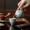 Guānlán Handcrafted Jade Cap Ceramic Teapot: High-Grade Gongfu Tea Brewing Set