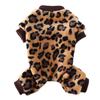 Warm Small Dog Jumpsuits Fleece Dog Overalls Pajamas Cute Winter Dog Pajamas