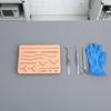 Reusable Surgical Suture Kit Pad Silicone Skin Wounds Suture Practice Traumatic Simulation Wounds Training Teaching Model