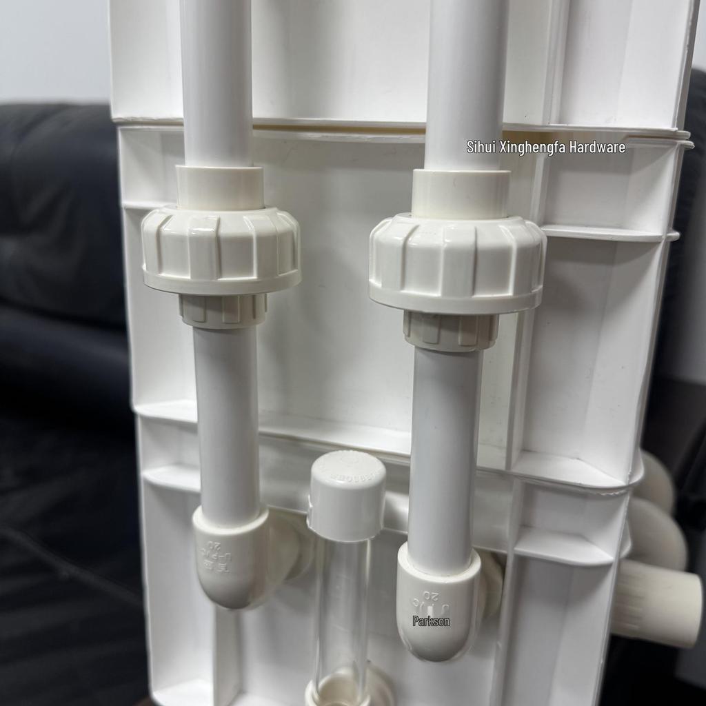 PVC Union Fish Tank Detachable Water Pipe Connector, 1-inch Quick Connect Turnover Box Fittings.