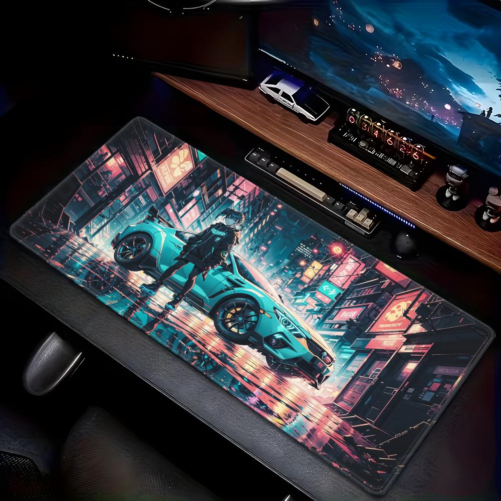 China's -selling mouse pad Cyberpunk sports car Animation Beautiful  XXL Game Exclusive MousePads pad Non-slip Decor