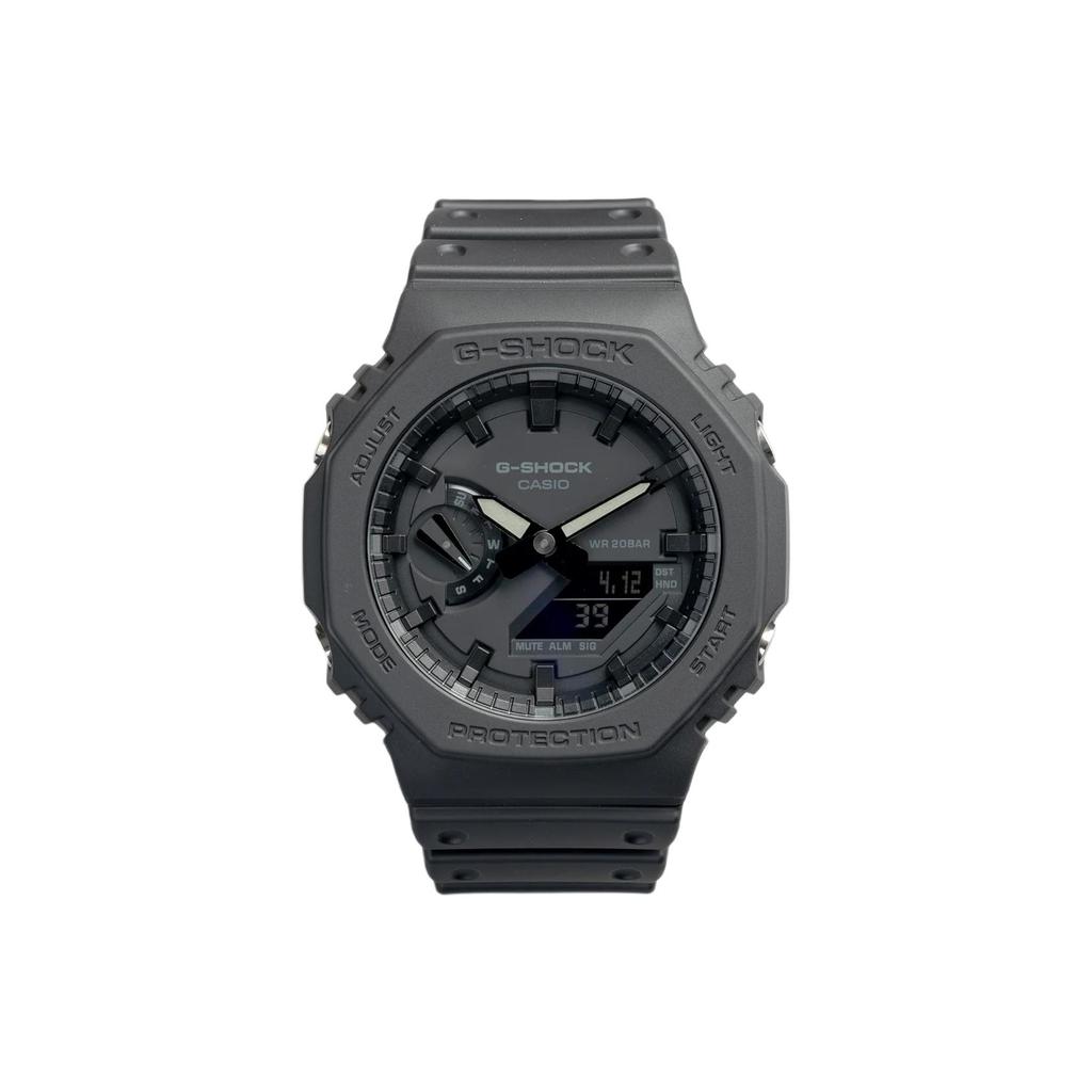 Casio G-Shock Hachioji Series Casual Minimalist Lightweight Waterproof Shockproof Sports Quartz Movement Resin Strap Men watches Black GA-2100-1A1DR