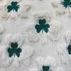 Practical Tufted St. Patrick'S Day Cushion Cover Zipped Embroidery Lucky Clover Pillowcase Square Shamrock Pillow Cover Bed Room