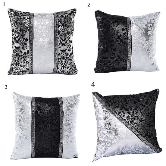 Față de pernă Color Block Imprimeu Floral In Vintage Husă de Pernă din In pentru Decor Acasă