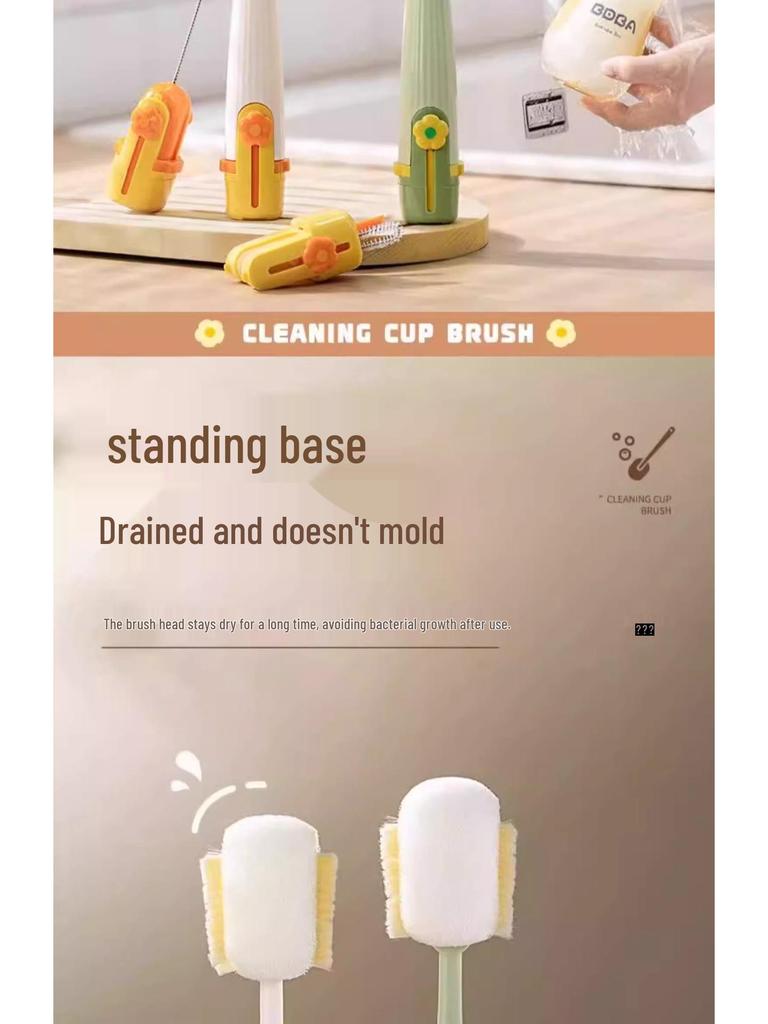 5-i-1 Hushålls Rengöringsborstset för Koppar och Flaskor med Nykomlingsrabatt och Fri Frakt