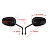8MM Motorcycle Rear View Mirror Side Mirrors Left Right For Harley Touring Road King Sportster XL883 1200 Fatboy Dyna Softail
