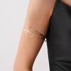 Elegant Double-Layer Open Bracelet: Luxurious, Versatile Wristband for Women