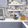 10 PCS PVC Tile Sticker Set Self Adhesive Removable Tile Waterproof Kitchen Bathroom Furniture Stairs Home Decor
