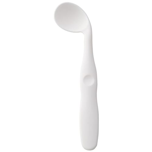 Skater Easy-Scoop Curved Neck Spoon, Cream, STCS1