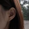 Youngglow 14k quadratischer farbiger Cubic-Piercing