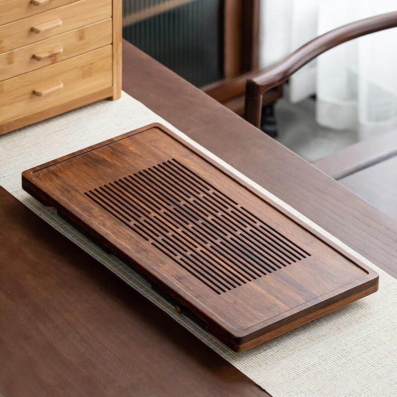 Japanese Style Dual-Use Bamboo Tea Tray