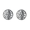 Retro Chinese Style Personalized Stud Earrings, Women'S Old Design Sense, Men'S Trendy Ruffian Handsome Earrings Customization