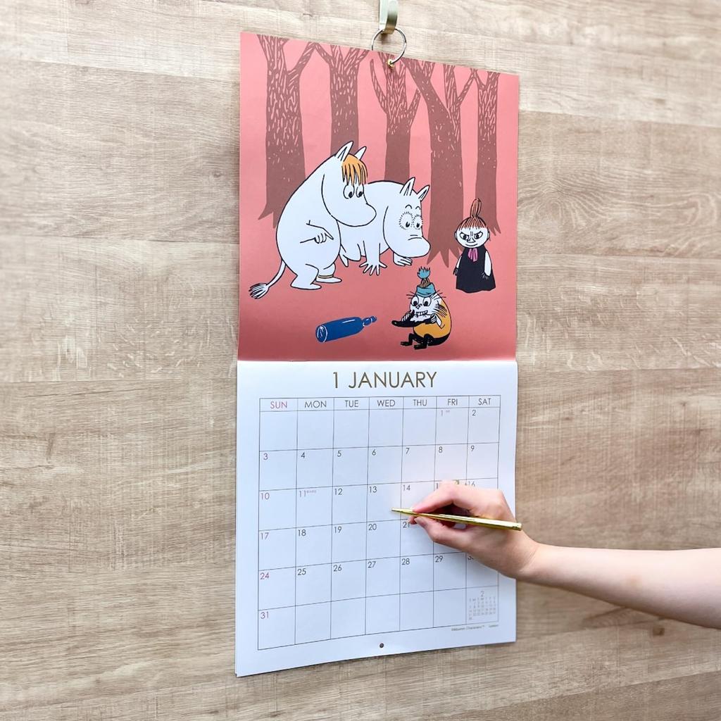 Gakken 2027 Calendar Moomin Wall Calendar Square DM12017 2027 January Start StaFul