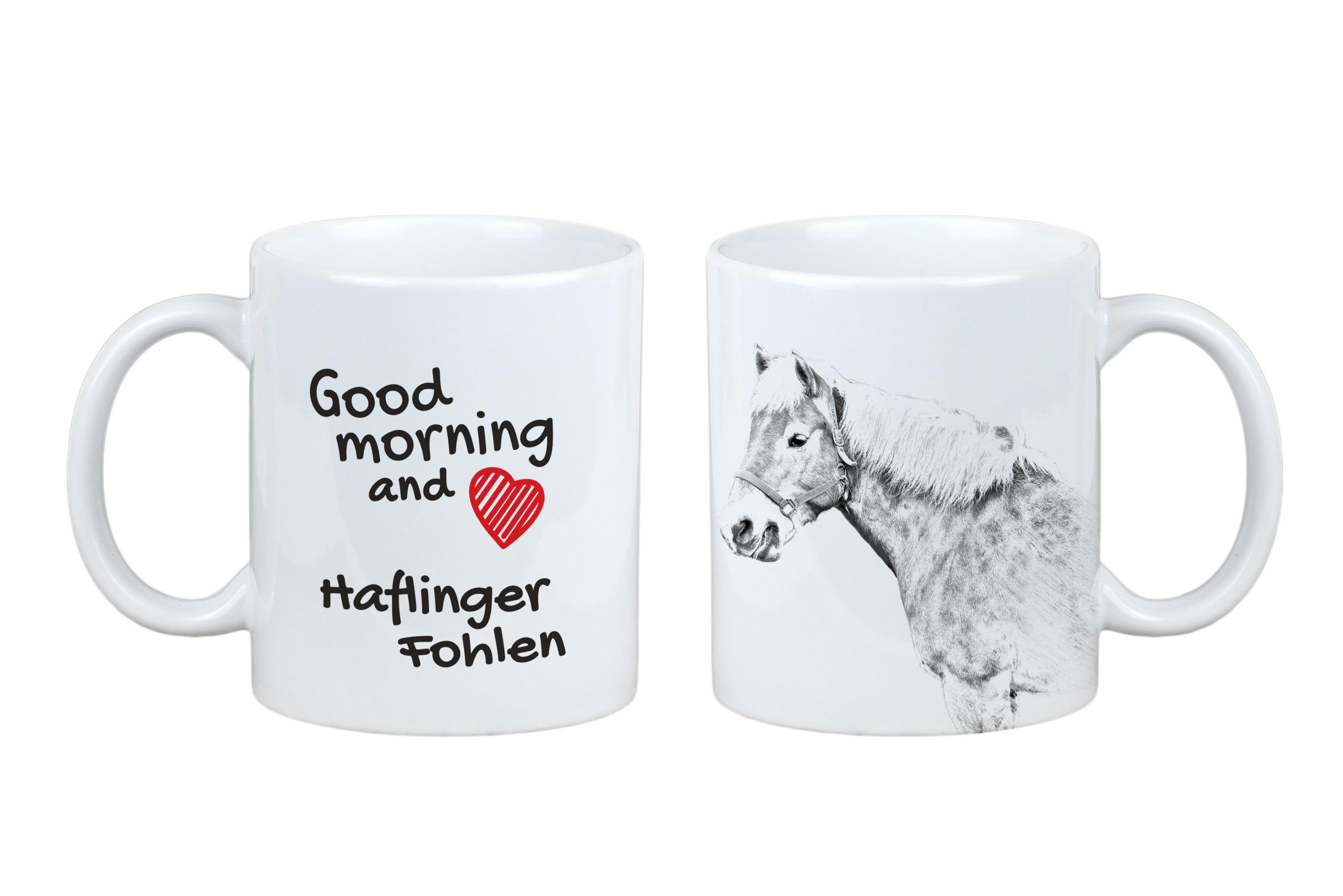

Haflinger Fohlen - mug with a horse, personalized mug with a print, a classic gift for everyone from the Art-Dog brand білий