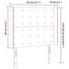VidaXL Headboard with Ears Light Grey 83x16x118-128 Cm Velvet3120044