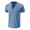 Men’s Short Sleeve Solid Henley Shirt