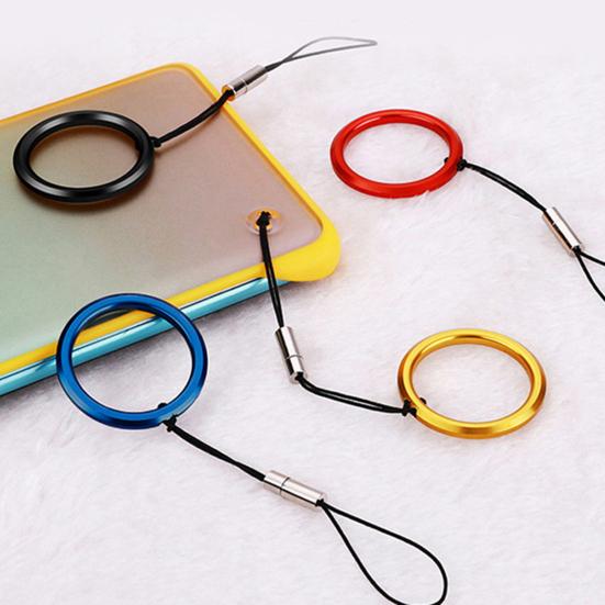 Universal Detachable Mobile Phone Case Finger Ring Lanyard Strap Hanging Rope