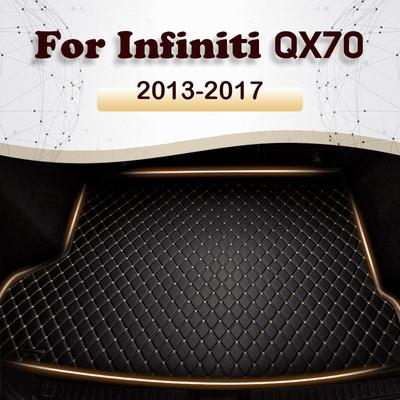 Car Trunk Mat for Infiniti QX70 SUV 2013 2014 2015 2016 2017 Cargo Liner Carpet Interior Parts Accessories