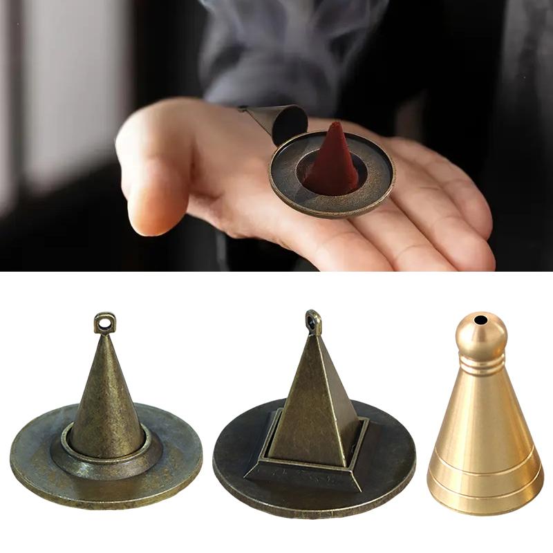 Mini Kovová Forma na Výrobu Vonných Kuželů Věžová Forma na Vonná Kadidla DIY Forma na Vonná Kadidla Tvary Kužele a Talíře Příslušenství k Vonným Hořákům Domácí Dekorace
