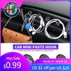 For Alfa Romeo 1/2/4pcs Car Self Adhesive Mini Storage Hooks Accessories For Alfa Romeo 159 Giulietta Giulia 147 Mito 156 Stelvi