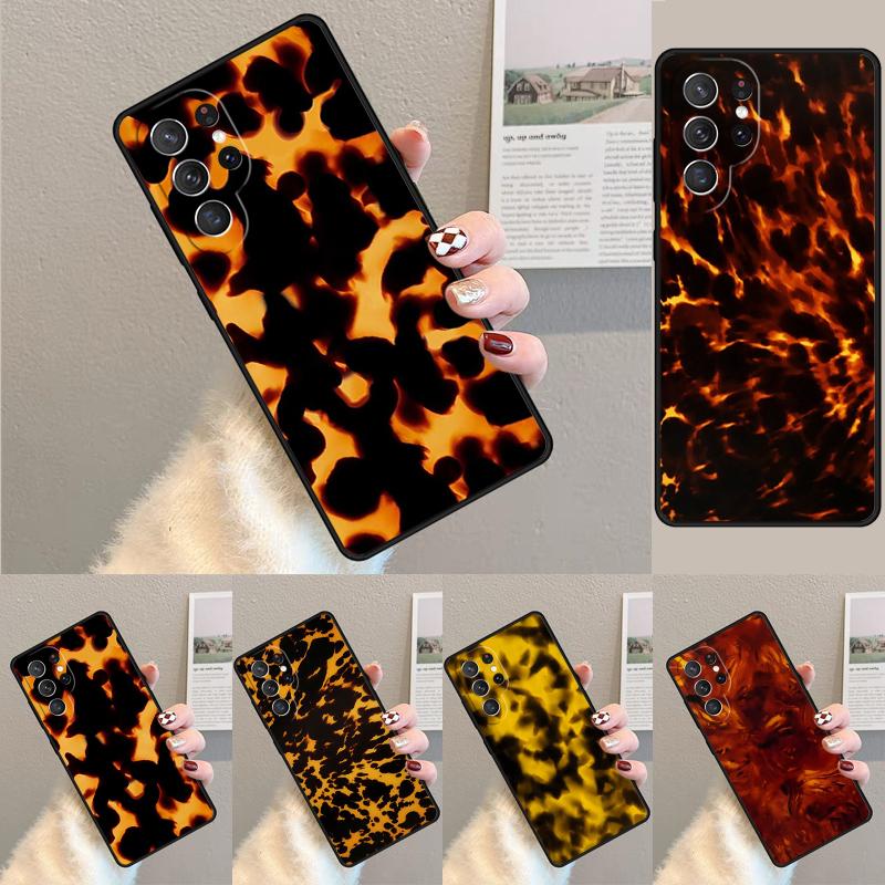 Tortoise Pattern Tortoiseshell TPU Phone Case For Samsung Galaxy note 10 pro S26 S25 S24 S23 S22 Ultra Plus S21 FE S20 Cover
