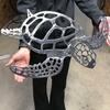 Metalen Schildpad Wanddecoratie Zwarte Zee Schildpad Wandkunst Ornament Kust Wanddecoratie voor Strandhuis Oceaan Thema Kamer Decor