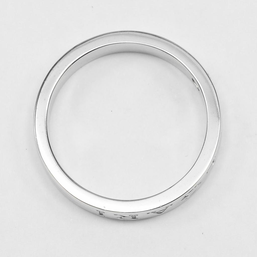 BVLGARI B.zero1 Essential Ring K18 white gold/diamond #9.0(US Size) 6.8g mens Used