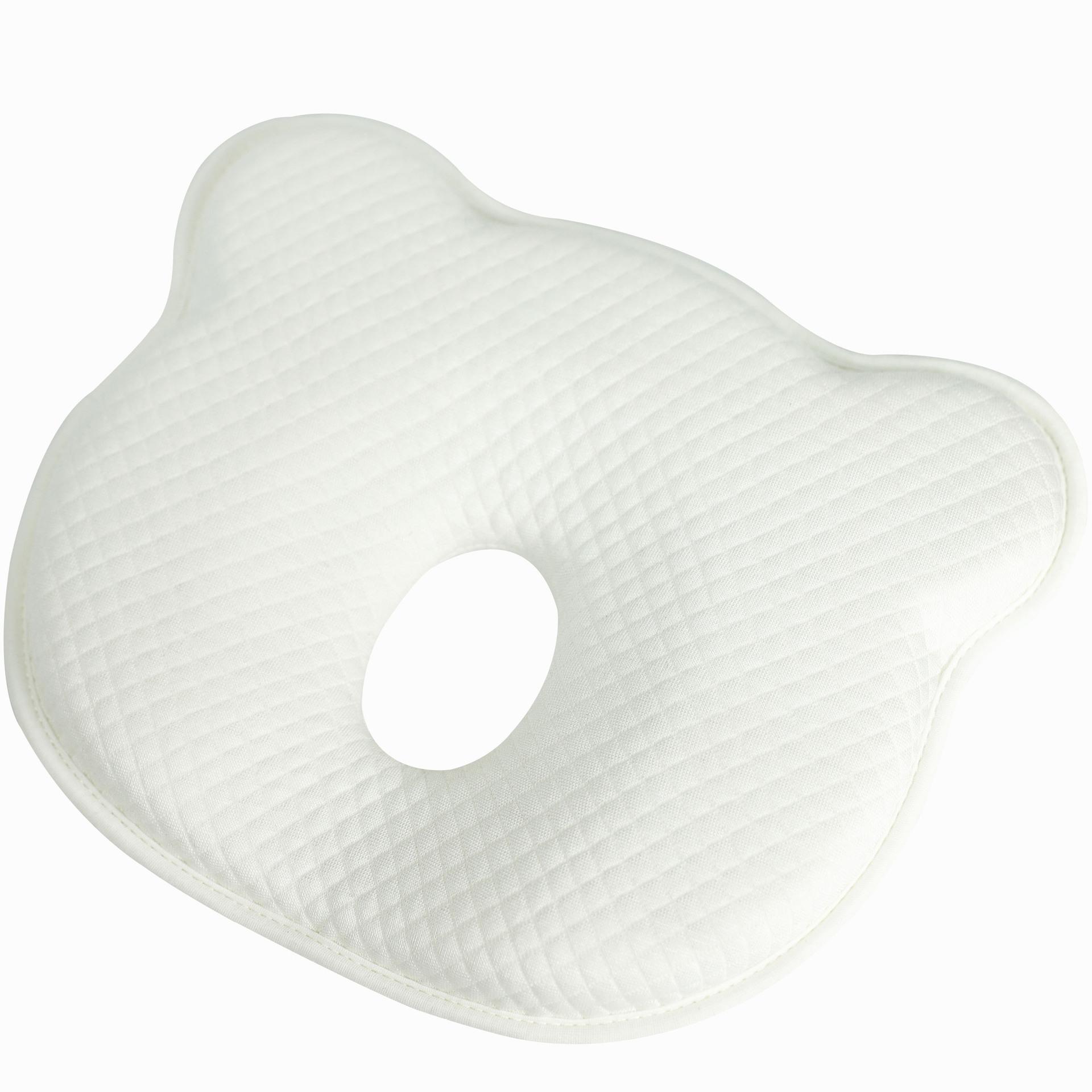 Baby Pillow for Newborns 0-1 Year Slow Rebound Memory Foam Infant Head Shaping Pillow Breathable Soft Surface Support One Size белый