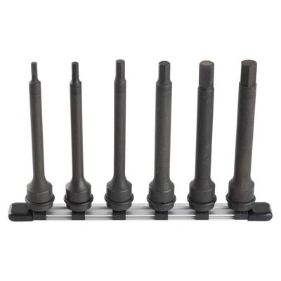 Impact Long Hexagon Socket Set Set (with Holder) HAH406L, 12.7mm (1/2") Drive, 6-piece