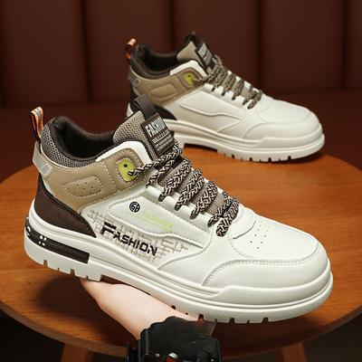 Herren Atmungsaktive High-Top-Schuhe, Herren Vielseitige Dicksohlige Sport- und Freizeit-Board-Schuhe