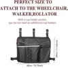 Large Walking Bag with Water Bottle Holder, Foldable Walker Bag, Oxford Cloth,Ideal for Seniors and Walker Accessories