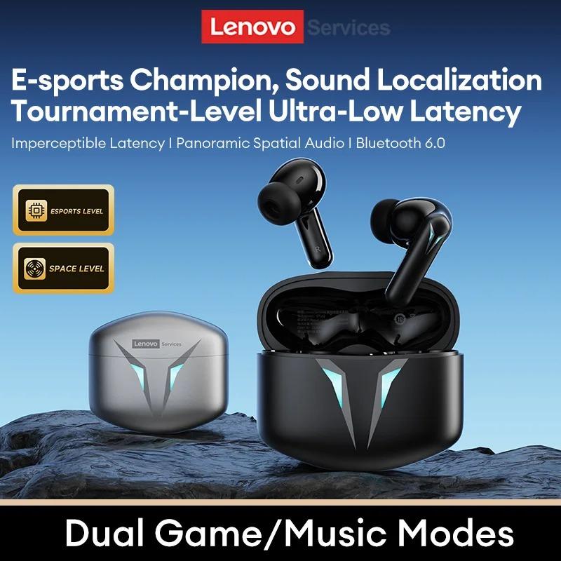 New Lenovo GT102 Gaming Bluetooth V6.0 Earphones Long Endurance Wireless Esport Headphones Noise Reduction Earbuds HD Call